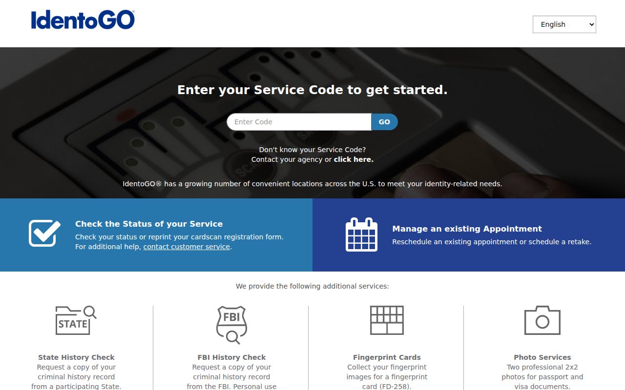 Pike County arrest history fingerprint enrollment location search through IdentoGO