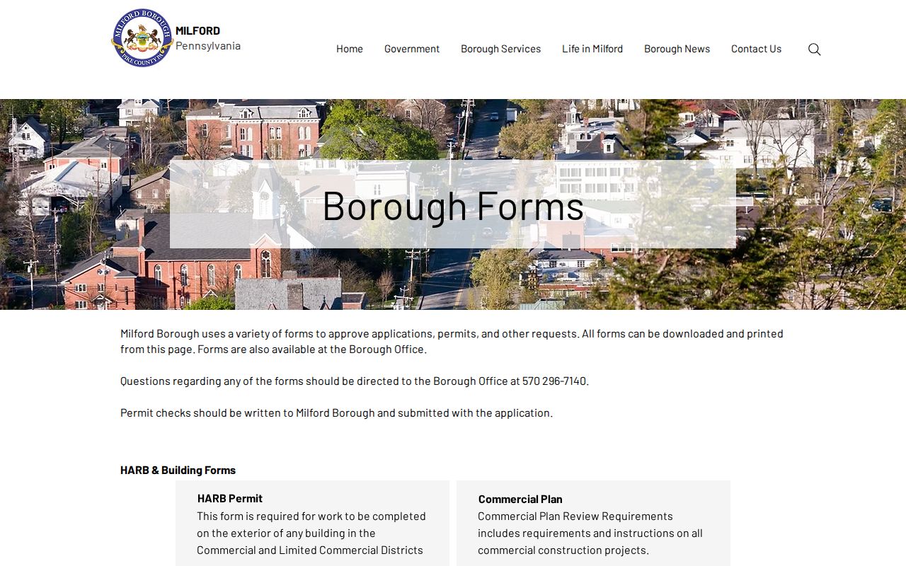 Milford Right-to-Know form for Pike County criminal records